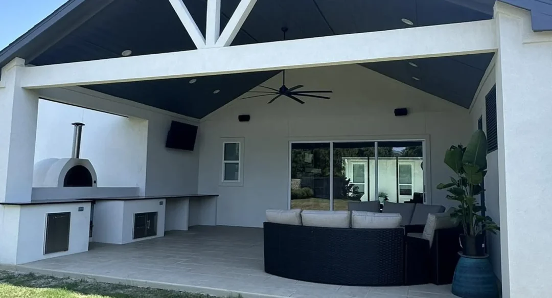 Pizza Oven and Custom Patio