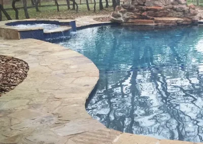 Pool with Custom Stonework